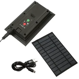 MARELIDA LED Solar Lichterkette bernstein LED - 8 Modi USB Garten Outdoor Außen