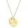 Elli Halskette Plättchen Organic Look 925 Silber / Gold