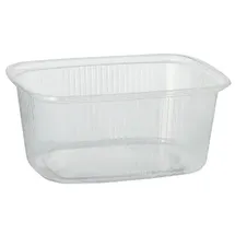 Papstar Starpak Verpackungsbecher, PP eckig 250 ml 4,9 cm x 8,1 cm x 10,8 cm transparent