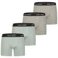 Happy Shorts Retro Boxer Classic grau S 4er Pack