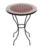 Marokkanischer Mosaiktisch "SUSAT" Tisch Bistrotisch Gartentisch 60cm