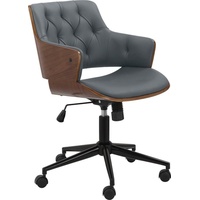 Leonique Armlehnstuhl Lariaud (1 St), Sitz und Rücken gepolstert, Pappelholz Verschalung, Sitzhöhe 47-57 cm braun|grau|schwarz