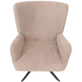 Mendler Lounge-Sessel HWC-N65 Chenille 75 x 99 x 75 cm Grau drehbar mit Rollen
