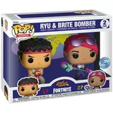 Funko Street Fighter Fortnite - Ryu & Brite Bomber 2 Pack - Funko Pop! Games: 2-Pack)