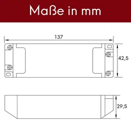 Kalb Material Für Möbel kalb Lineara Netzteil 40W 24VDC Flachnetzteil mit Anschlusskabeln