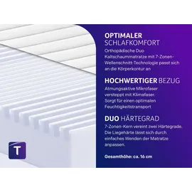 Traumnacht Basic 2 in 1 Duo 100 x 200 cm H2/H3