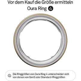 Oura Ring 4, Größe 7, Gold, Smart