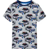vidaXL Kinderpyjama mit Kurzen Ärmeln Grau 92