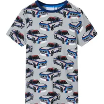 vidaXL Kinderpyjama mit Kurzen Ärmeln Grau 92