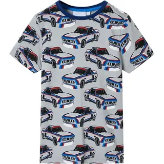 vidaXL Kinderpyjama mit Kurzen Ärmeln Grau 92