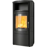 Kaminofen Hark 57 ECOplus EX 7 kW - Ofenkacheln: deco-schiefer - Korpus: graphit