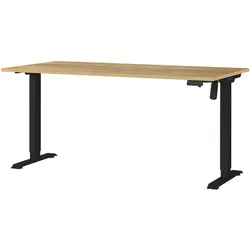 Germania-Werke Schreibtisch höhenverstellbar (elektrisch) »Boras« 160 cm schwarz, 160x119x80 cm