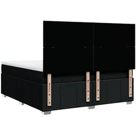vidaXL Boxspringbett 180 x 200 cm Schwarz