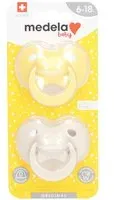 Medela Baby Tétine Originale Pastel 6-18 Mois Duo 2 pc(s)