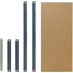 shelfplaza HOME 75x45 cm Fachboden-Set in blau für HOME Schwerlastregale mit 175 kg Traglast pro Boden