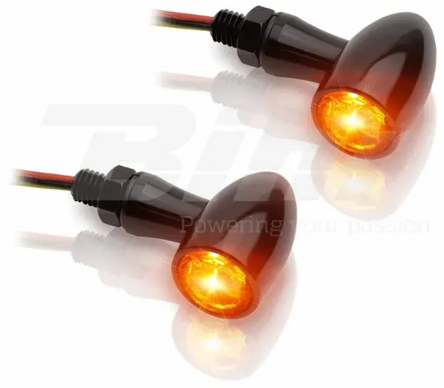 V PARTS Richtingaanwijzers LED V-PARTS 12V alu zwart, zwart