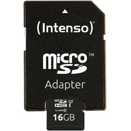 Intenso microSD UHS-I Professional + SD-Adapter 16 GB