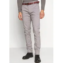 Indicode Stoffhose "Gower", Herren, Gr. 30, Länge 34, grau (lt grau), Web, Obermaterial: 98% Baumwolle, 2% Elasthan, unifarben, schmal normal, Hosen Stoffhose, Baumwollmischung, regular fit