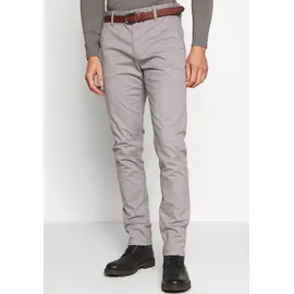 Indicode Stoffhose "Gower", Herren, Gr. 30, Länge 34, grau (lt grau), Web, Obermaterial: 98% Baumwolle, 2% Elasthan, unifarben, schmal normal, Hosen Stoffhose, Baumwollmischung, regular fit