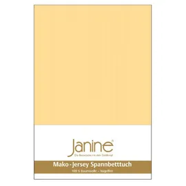 JANINE 5007 Mako-Feinjersey 140 x 200 - 160 x 200 cm vanille