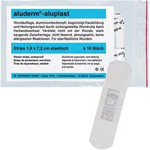 WeTec Aluderm Pflasterstrip aluplast 1009166 1,9x7,2cm el. 10 St./Pack.