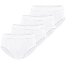 SCHIESSER Slip unifarben weiß 3XL 4er Pack