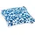 H.O.C.K. Sitzkissen H.O.C.K. "Gorsay blue No 16", blau (blau, gemustert), B:40cm H:5cm L:40cm, Polyacryl, Dekokissen_Sitzkissen_Kissenhüllen, Sitzkissen, mit tollem Muster