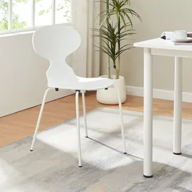 [en.casa] Esszimmerstuhl Kil weiß 4er Set
