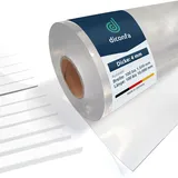 diconfa Folie glasklar NACH MAß 4mm WÄHLEN: 0,1 bis 1,5m BREIT - 0,1 bis 10m LANG (600 x 3300 x 4mm) FCM Kunststoff PVC Tischdecke transparent Gummimatte durchsichtig Platte Tischschutz