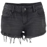 Buffalo Jeanshotpants Schwarz 42