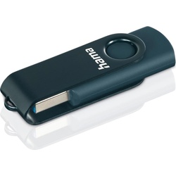 Hama USB-Stick Rotate (128 GB, USB A, USB 3.0), USB Stick, Blau