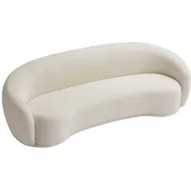 vente-unique Sofa 3-Sitzer - Bouclé-Stoff - Beige - BOVANA von Pascal Morabito
