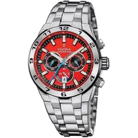 Festina F20670/5 Herren-Chronograph Stahl/Rot