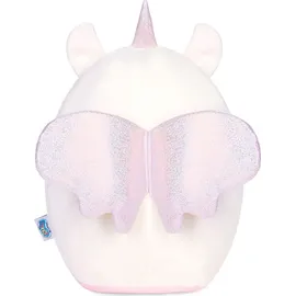 squishbrubies Emily das Einhorn - 35 cm Kuscheltier - Superweiches Stofftier - Plüschtier zum Kuscheln, Verschenken und Sammeln - Weiß und Pink - Rosa
