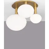 Nova Luce Nova Luce, Wandleuchte + Deckenleuchte, ALLEN Deckenleuchte E27 3-fach Gold 53,5x48x39cm dimmbar 9028848