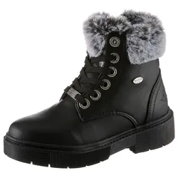 Winterstiefel DOCKERS BY GERLI, Kinder, Gr. 38, schwarz, Lederimitat, klassisch, Schuhe, mit Fellimitat am Schaftrand
