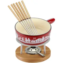 Kuhn Rikon 32276 Käsefondue Set, Iron, Rot
