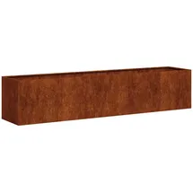 vidaXL Pflanzkübel Rostig 200 x 40 x 40 cm Braun