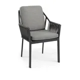 TIERRA Outdoor Gartensessel Liv 61 x 81 x 58 cm grau