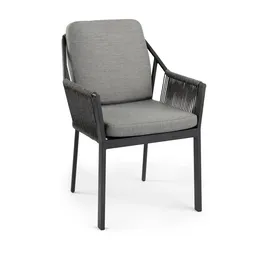 TIERRA Outdoor Gartensessel Liv 61 x 81 x 58 cm grau