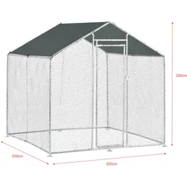 pro.tec Pro-Tec Wels mit Sonnendach 2x2x2 m