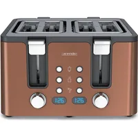 Arendo Toaster 4 kurze Schlitze, für 4 Scheiben, 1750