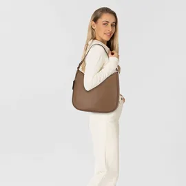 Burkely Always Ava Schultertasche Leder 36.5 cm grau