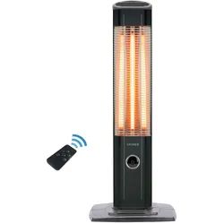 VASNER StandLine 23R Standheizstrahler Infrarot Heizstrahler Standgerät Carbon 1500 Watt Schwarz