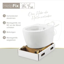 Lenz Jeno Wand-WC mit WC-Sitz Weiß