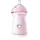 Chicco Natural Feeling Anti-Kolik Babyflasche 6+ Monate 330 ml, Babyfläschchen mit Weichem und Flexiblen Silikon-Sauger, Eignet sich in Kombination zum Stillen, Pink