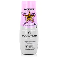 Sodastream Rockstar Tropical Guava Zero Sirup ohne Zucker - 1x Flasche ergibt 9 Liter Fertiggetränk, Sekundenschnell zubereitet und immer frisch, 440 ml