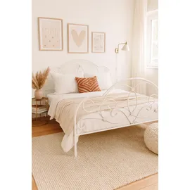 moebel-direkt-online Metallbett 160 x 200 cm Weiß