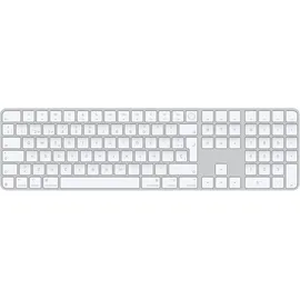 Apple Magic Keyboard mit Touch ID und Ziffernblock für Mac mit Apple Chip (USB-C), weiß/silber, USB/Bluetooth, ES (MXK73Y/A)
