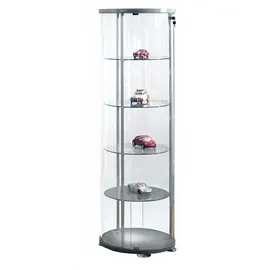 Kerkmann Rundvitrine Expoline 54,5 x 54,5 x 180 cm Grau